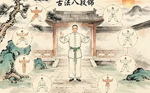 古法八段锦有站、坐等不同练法